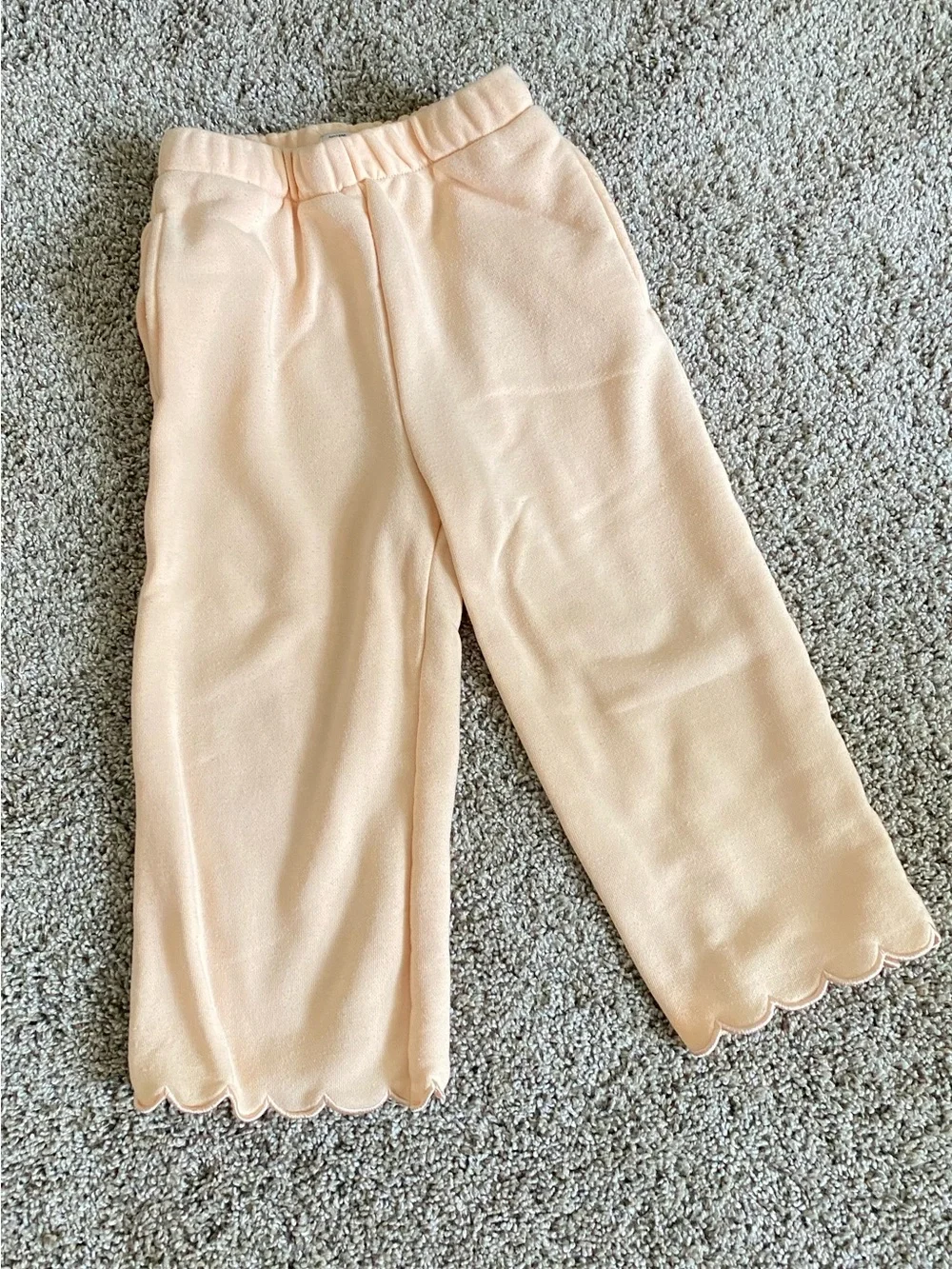 SOFIA GRAINGE Peach Scalloped Sweatshirt Set